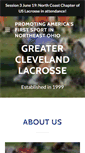 Mobile Screenshot of greaterclevelandlacrosse.com
